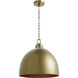 Arrco 3 Light 18 inch Aged Brass Indoor Pendant Ceiling Light